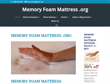 Tablet Screenshot of memoryfoammattress.org